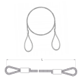 Zawiesie linowe pętla - pętla, lina 14mm, DOR 2120kg, L-5m